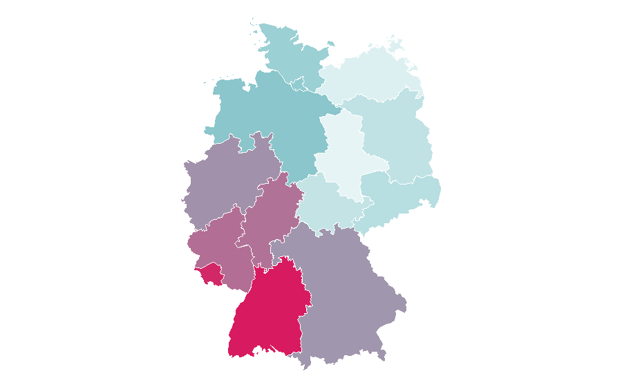 Affinity by region — Renault 4, Germany