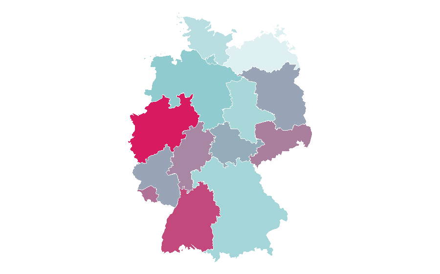 Affinity by region — Renault Clio, Germany