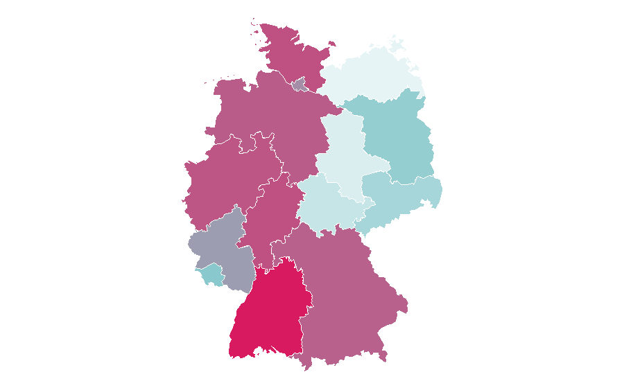 Affinity by region — Renault Zoe, Germany
