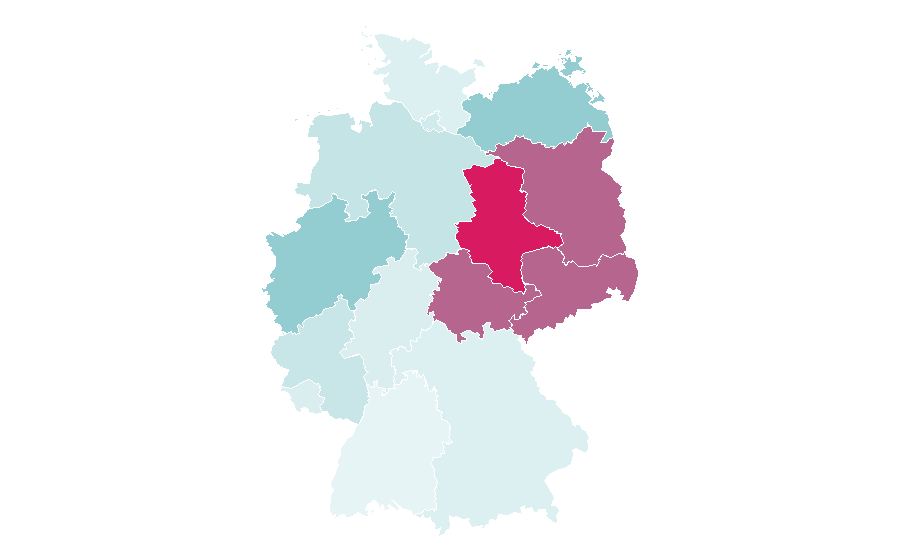 Affinity by region — Retirement age, Germany