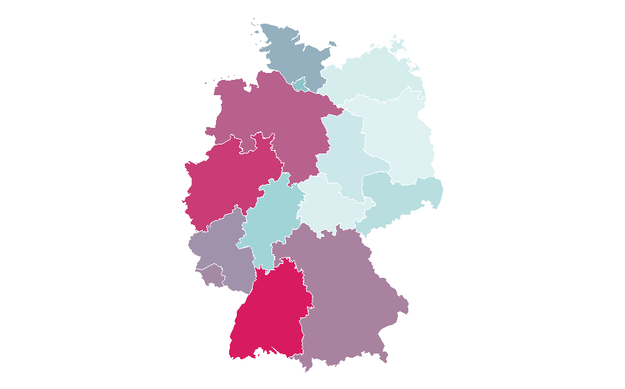 Affinity by region — Retirement home, Germany