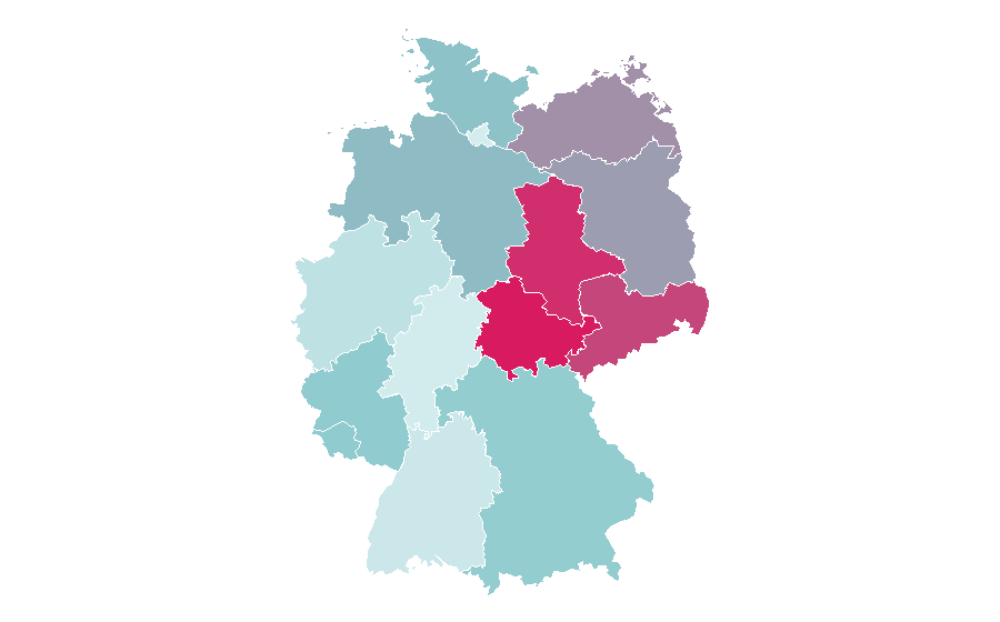 Affinity by region — Rex Gildo, Germany