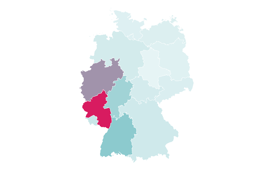 التقارب حسب المنطقة — Rhine, ألمانيا