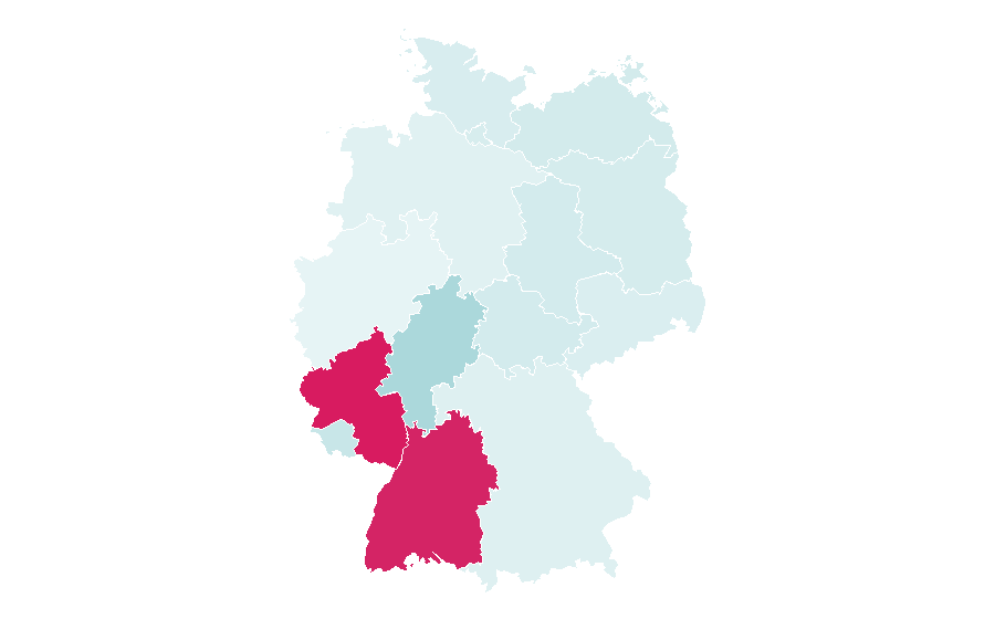 Affinity by region — Rhine-Neckar, Germany