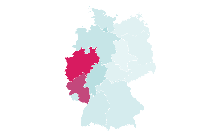 Affinità per regione — Rhineland, Germania