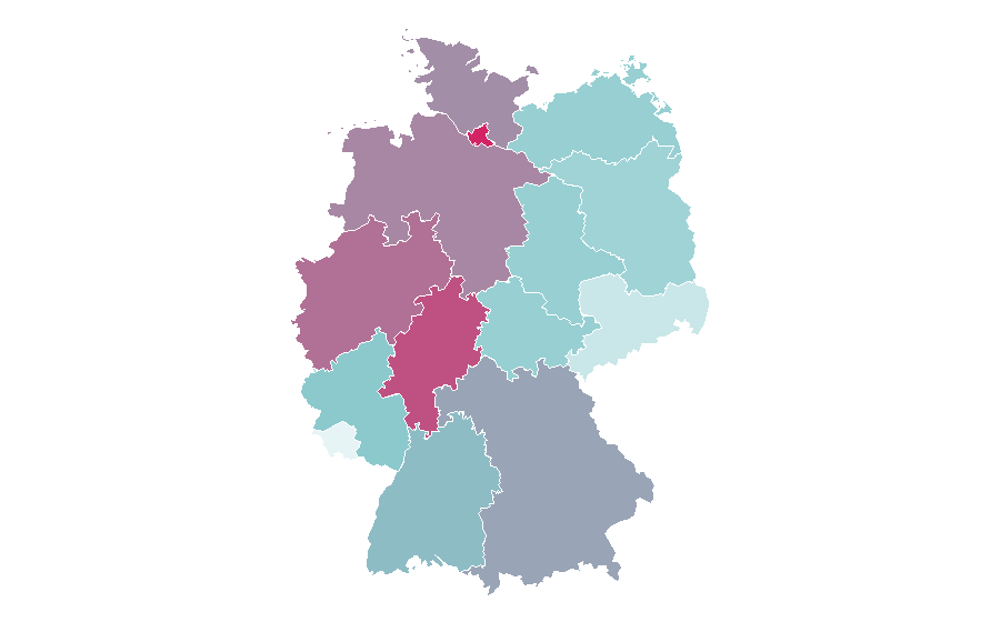 Affinity by region — Rhythm, Germany