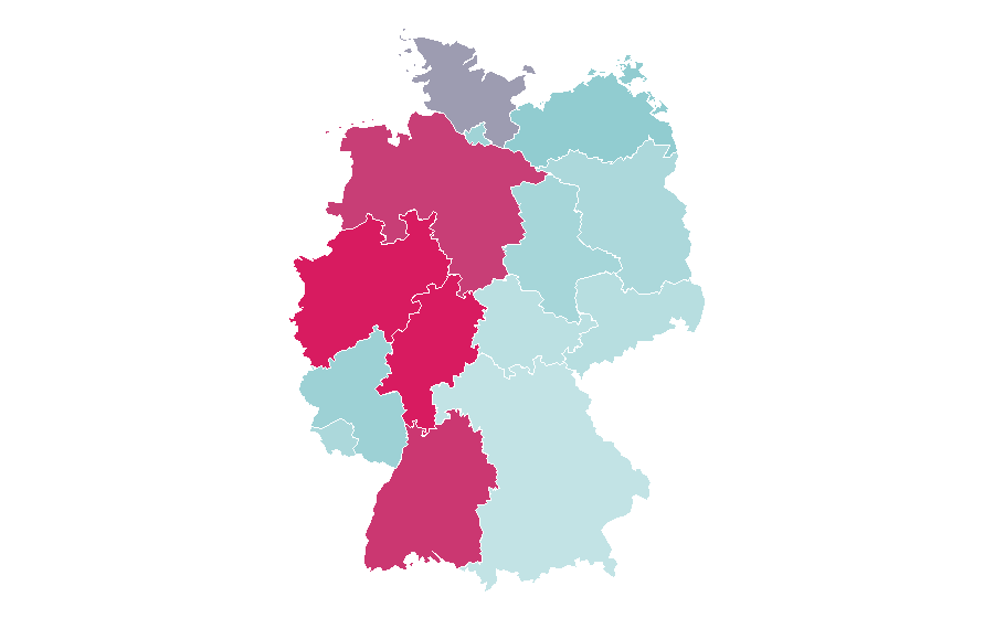 Affinité par région — Richard Vogel, Allemagne