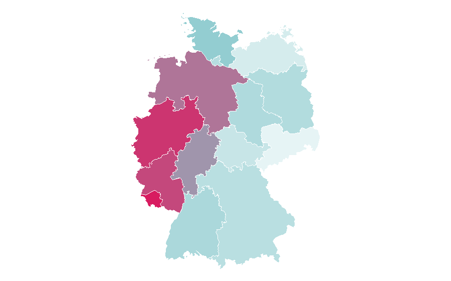 Affinität nach Region — Rings (gymnastics), Deutschland