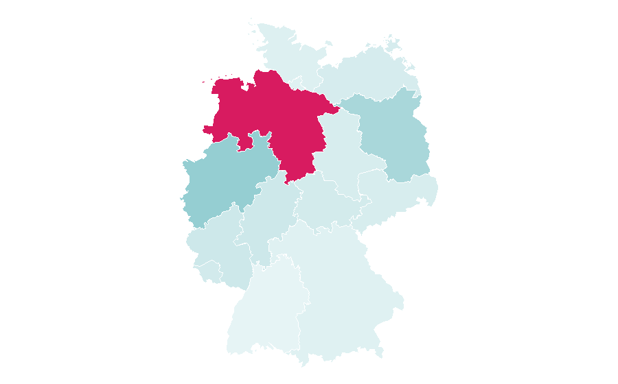 Affinity by region — Rings of Saturn, Germany