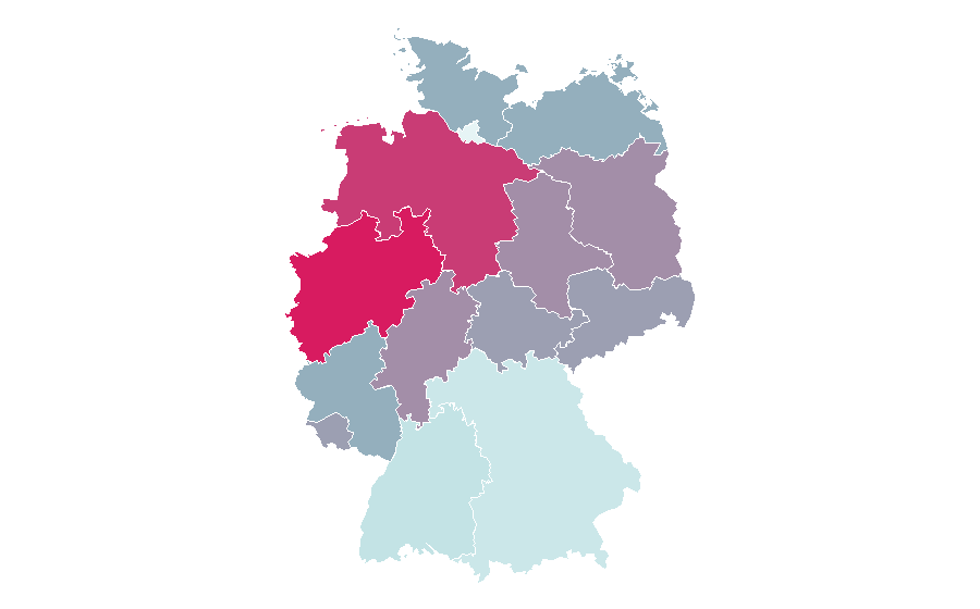 Affinity by region — Riverdale, Germany