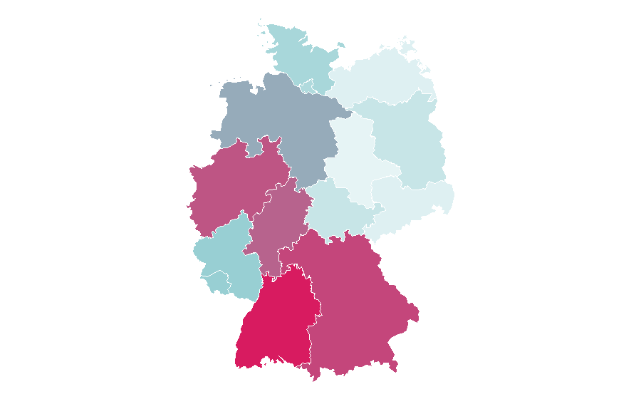 Affinity by region — Roadster (automobile), Germany