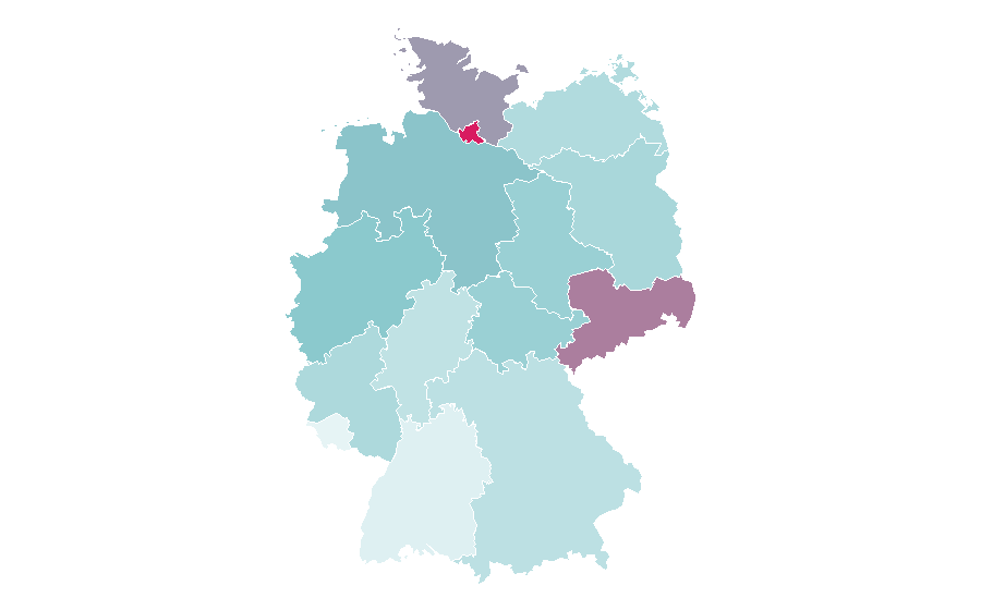 Affinité par région — Robbie Williams, Allemagne
