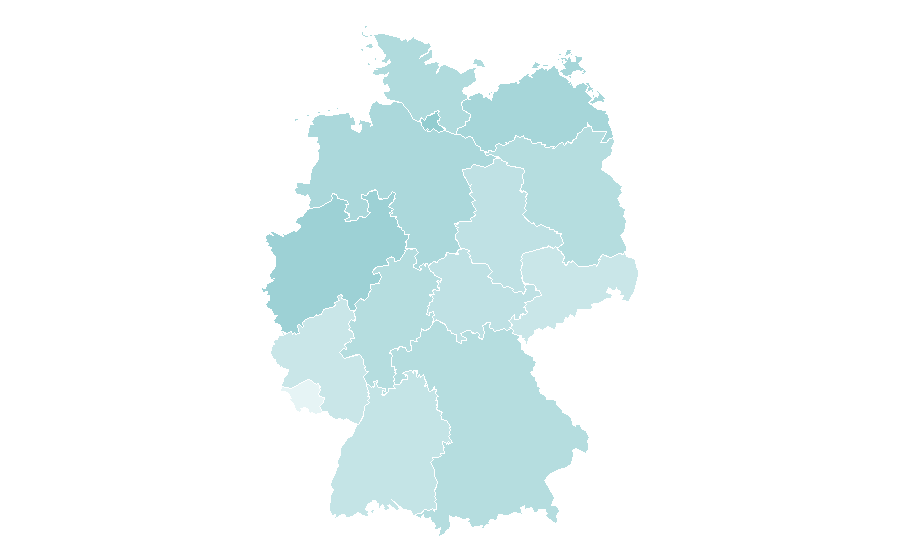 Affinity by region — Robert Pattinson, Germany
