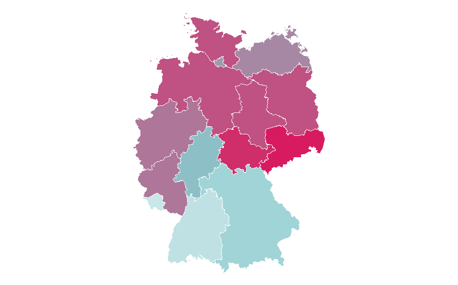 Affinität nach Region — Robin Williams, Deutschland