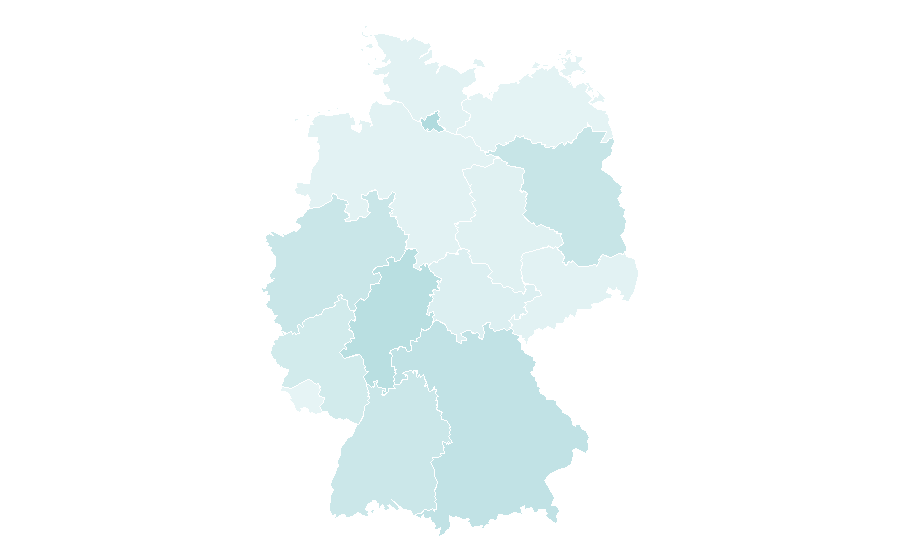Affinity by region — Roller skating, Germany