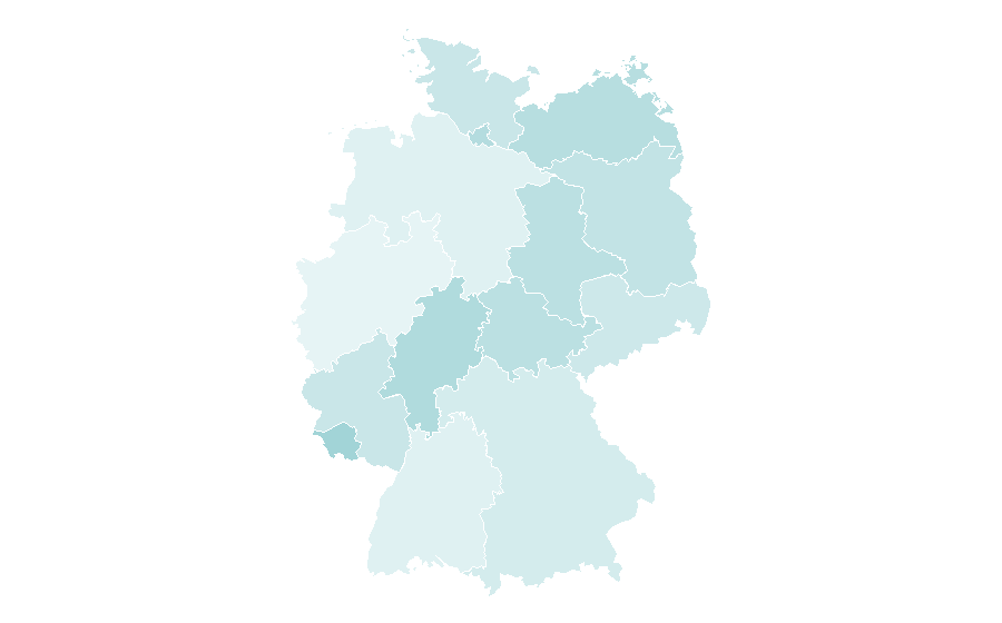 Affinità per regione — romantic comedies, Germania