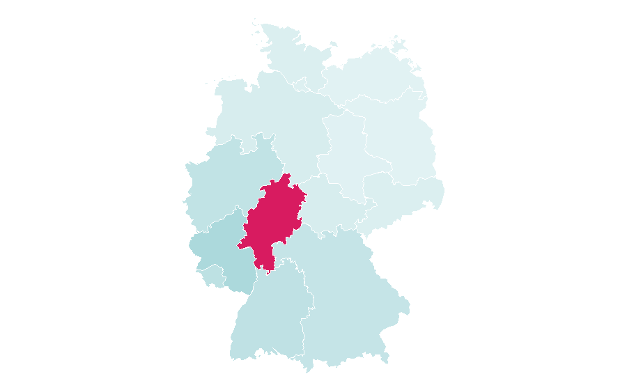 Affinity by region — Römer, Germany