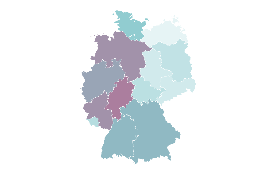 Affinity by region — Ronald Reagan, Germany