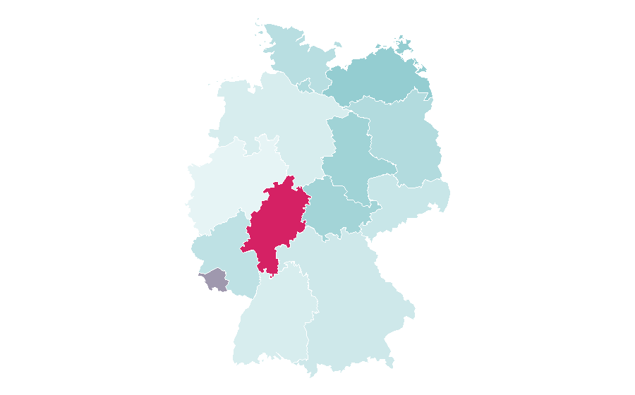 Affinity by region — Roof tiles, Germany