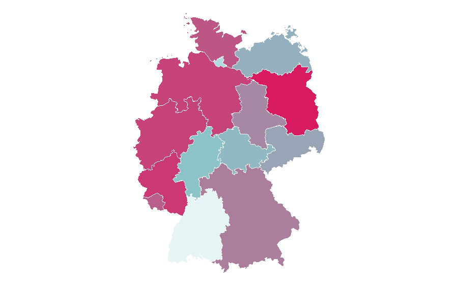 Affinity by region — Rookies (manga), Germany