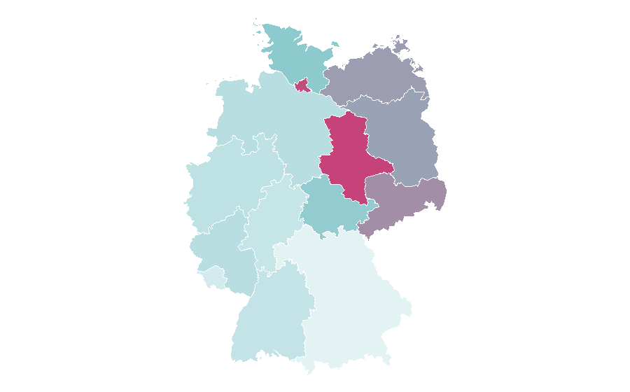 Affinity by region — Roots (TV miniseries), Germany
