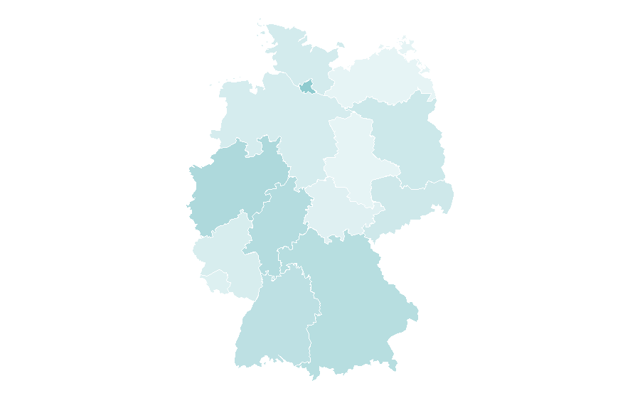 Affinity by region — Rosalia, Germany