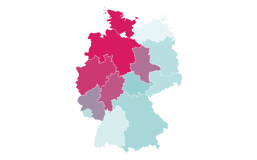 Affinity by region — Rose Leslie, Germany