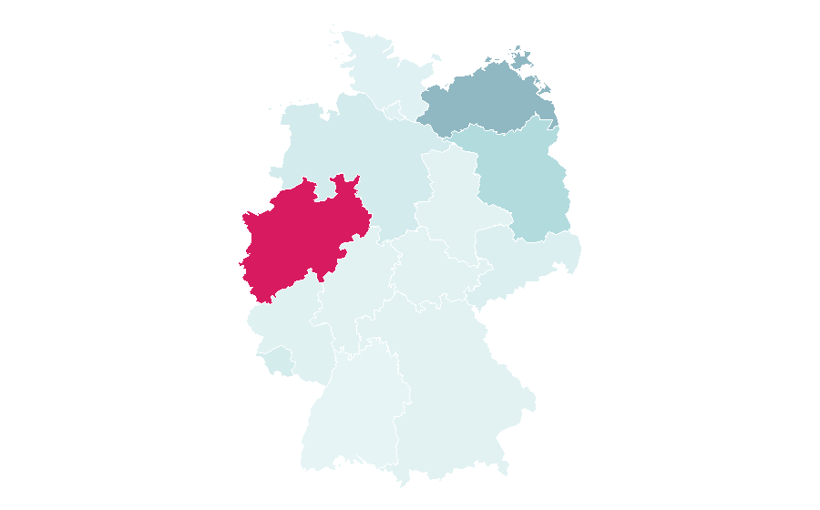 Affinité par région — Rot-Weiss Essen, Allemagne