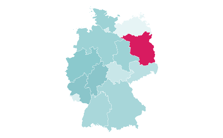 Affinity by region — Roulette, Germany