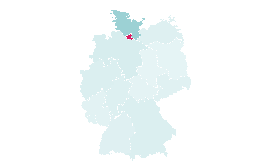 Affinity by region — Rowohlt Verlag, Germany