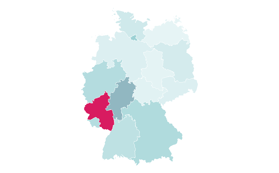 Affinity by region — Ruby (programming language), Germany
