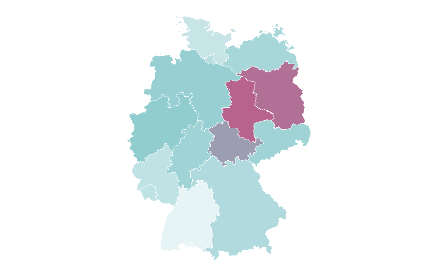 Affinity by region — Ruby Rose, Germany