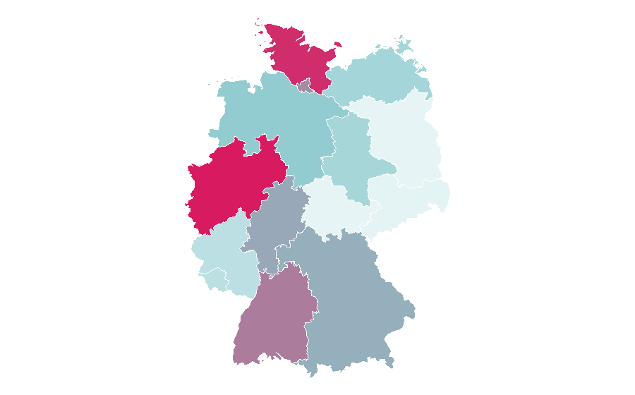 Affinity by region — Rudaw, Germany
