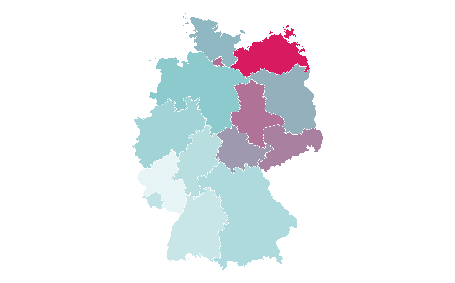 Affinität nach Region — Rum, Deutschland