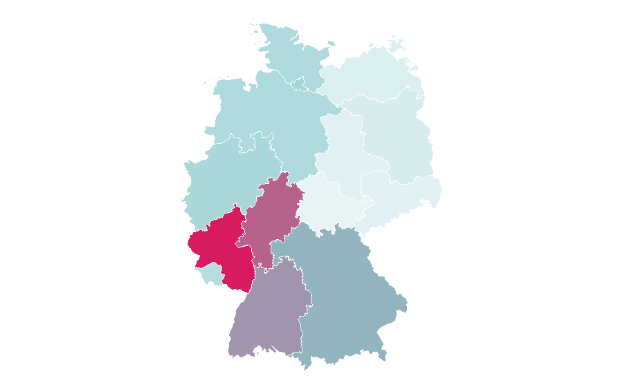 Affinità per regione — Running back, Germania
