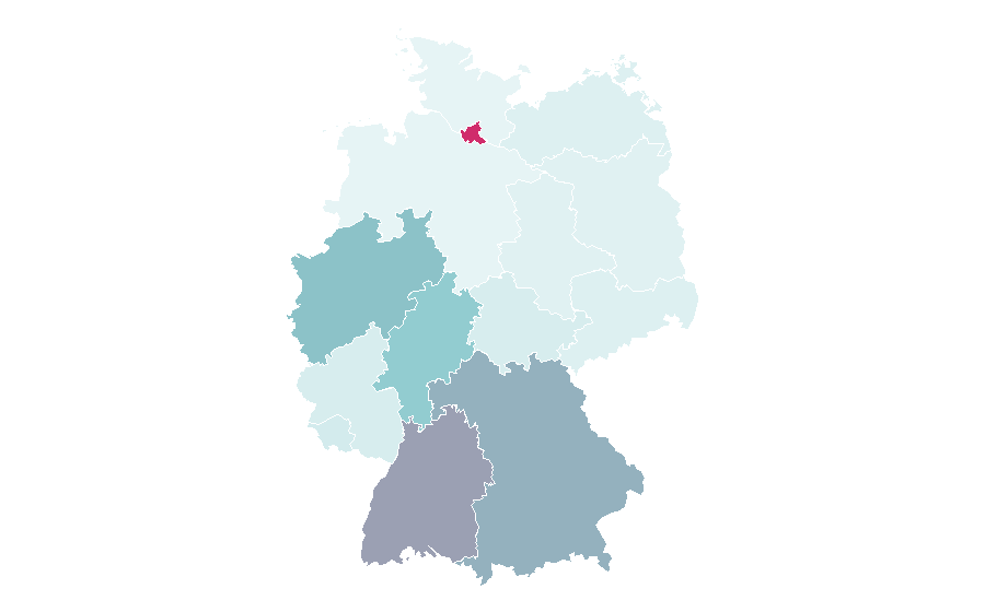 Affinity by region — Running club, Germany