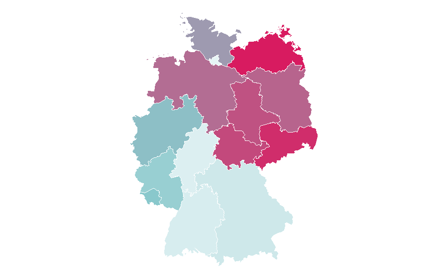 Affinity by region — Ruth Moschner, Germany