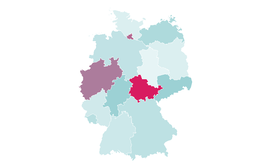 Affinity by region — RVG, Germany