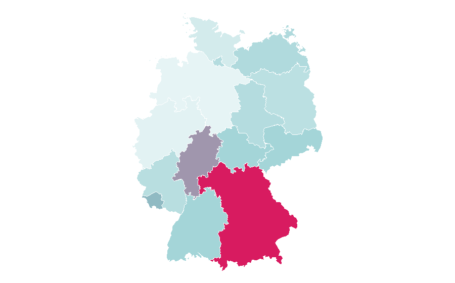 Affinity by region — Rwenzori Mountains, Germany