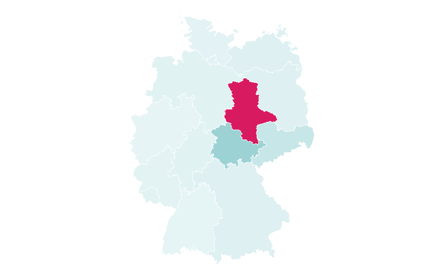 Affinity by region — Saale, Germany