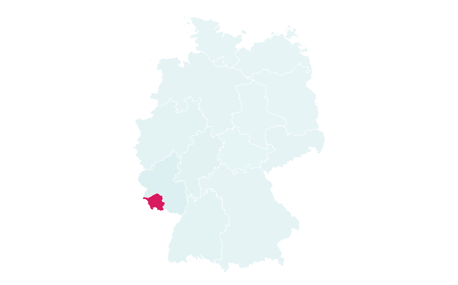 Afinidade por região — Saarland, Alemanha
