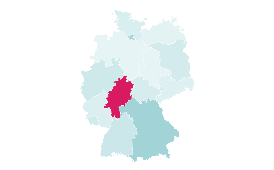 Affinität nach Region — Saddle, Deutschland