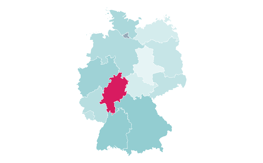 Affinity by region — Saint Petersburg, Germany