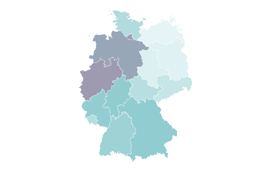 Affinität nach Region — Salad, Deutschland