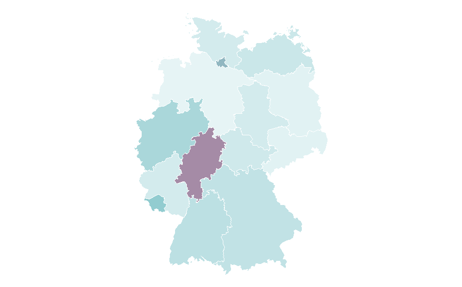 Affinità per regione — Salaryman, Germania