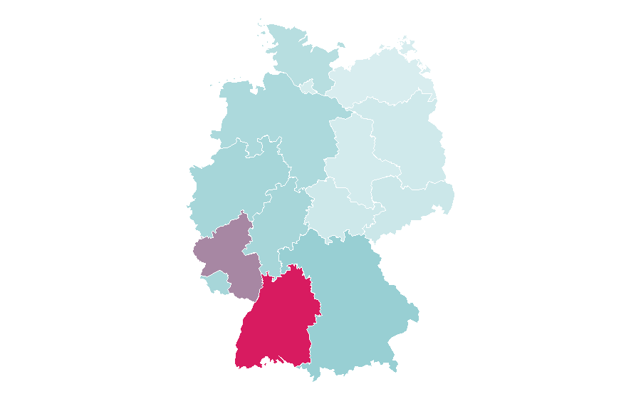 Affinity by region — Sallys Welt, Germany