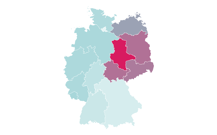 Affinity by region — San Andreas, Germany