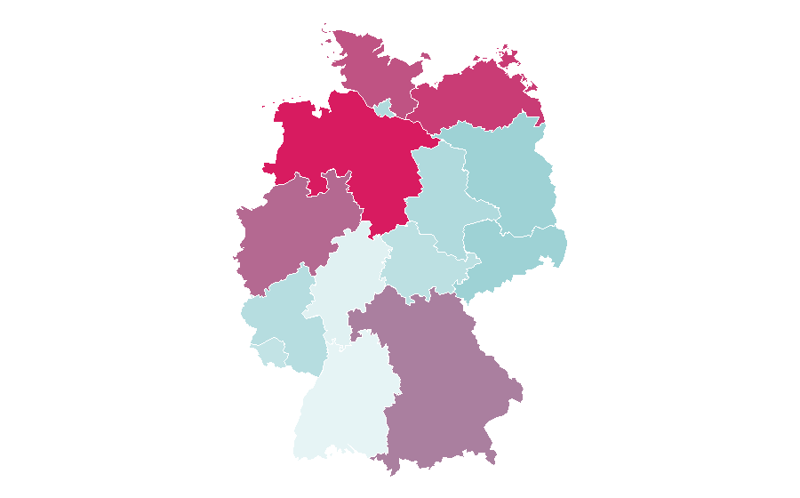 Affinity by region — Sandra Maischberger, Germany