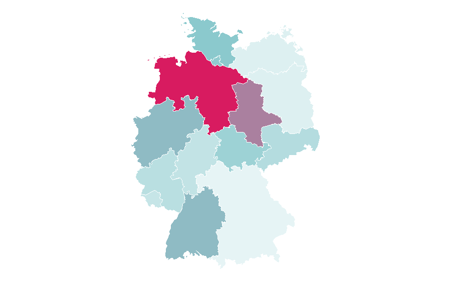 Affinity by region — Sanitary sewer, Germany