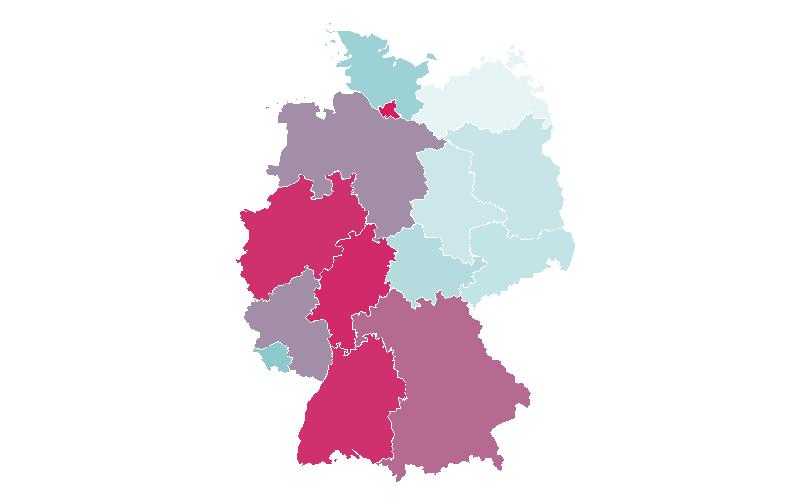 Affinity by region — Santos FC, Germany